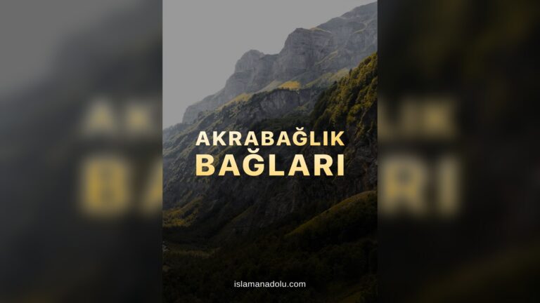 16. AKRABAĞLIK BAĞLARI. MUTLULUĞUN ANAHTARI