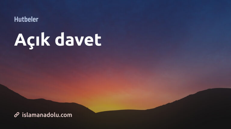 AÇIK DAVET