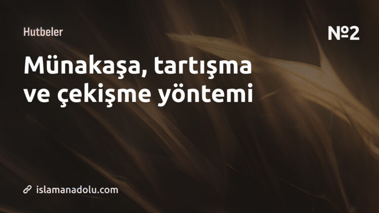 MÜNAKAŞA, TARTIŞMA VE ÇEKİŞME YÖNTEMİ 2 bölüm