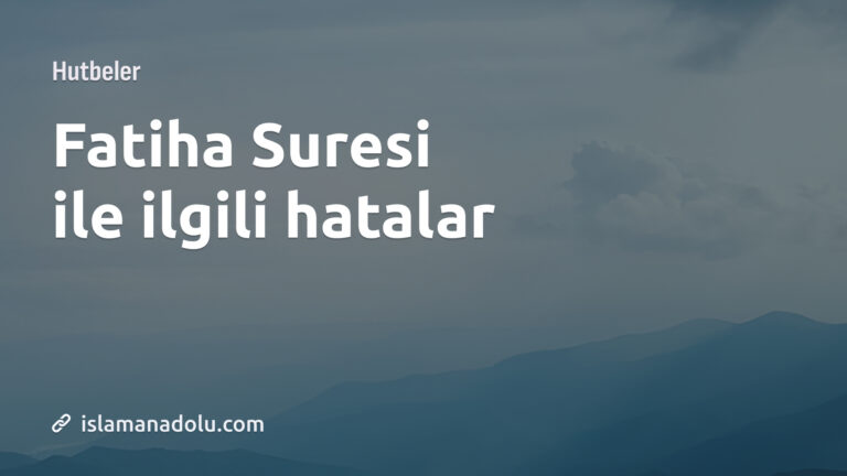 BU SURE İLE İLGİLİ HATALAR